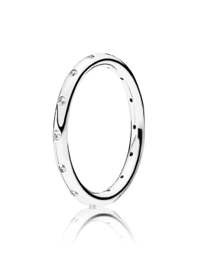 심플 스파클링 밴드 링