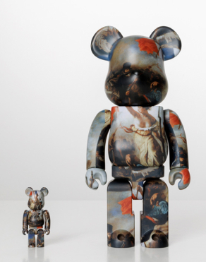 400%+100% BEARBRICK Eugène Delacroix Liberty Leading the People
