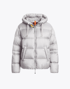 여성 숏 후드 다운 재킷 틸리-PEARL GREY (25WMPWPUHY32PJ0118)