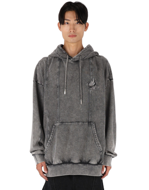 오버사이즈 워시드 후디