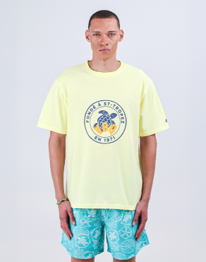 [KOREA EXCLUSIVE] VBQ 맨즈 코튼 옐로우 티셔츠 (VQ-25SSKETCTN16105)