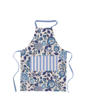 에이프런 앞치마 - 블루 스트로베리 가든