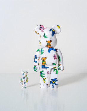 400%+100% BEARBRICK GRATEFUL DEAD (DANCING BEAR)