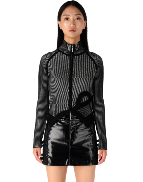 더블 칼라 집업 자켓