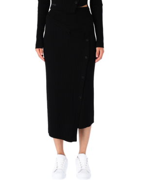 디컨스트럭티드 니트 스커트