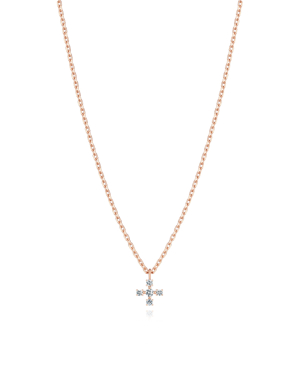 Petit Dia. 쁘띠 다이아몬드 크로스 목걸이