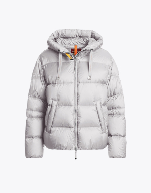 여성 숏 후드 다운 재킷 틸리-PEARL GREY (25WMPWPUHY32PJ0118)