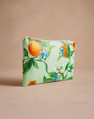 지퍼 펄스 파우치 - 가든 패딩턴 오렌지