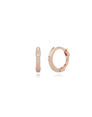 Petit Dia. 쁘띠 다이아몬드 앵글 후프 귀걸이