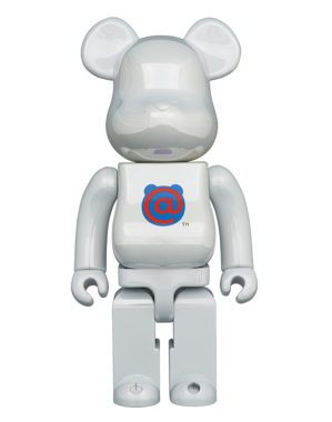 1000% BEARBRICK 1ST MODEL WHITE CHROME