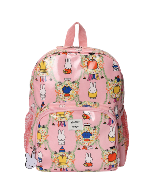 키즈 클래식 라지 메쉬 포켓 백팩 - 미피 워드로브 핑크