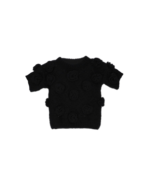 폴리나 크로셰 니트 플로럴 탑