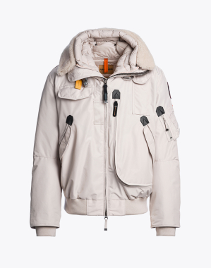 남성 후드 보머 자켓 고비 시어링-MASTIC (25WMPMJKMA21PJ0772)