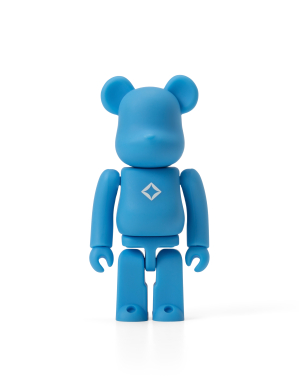 100% BEARBRICK HELINOX CYAN