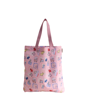 스몰 폴더웨이 토트 - 도그 패치워크