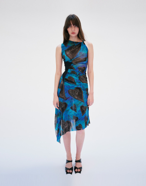 다이아몬드 메시 드레스