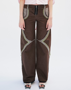 트위스트 데님 진