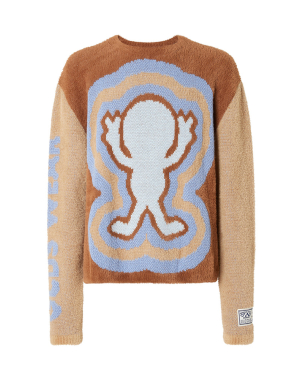 퍼 위어도 자카드 스웨터