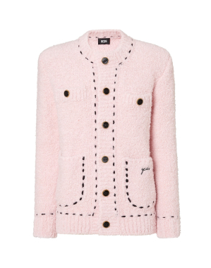 부클레 니트 자켓