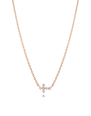 Petit Dia. 쁘띠 다이아몬드 아크로스 목걸이