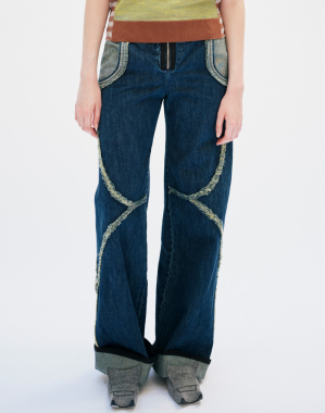 트위스트 데님 진