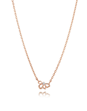 Petit Dia. 쁘띠 다이아몬드 페탈 목걸이