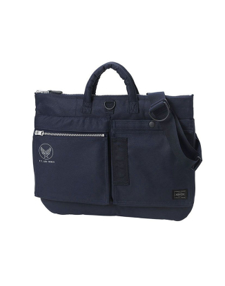 FLYING ACE 2WAY SHORT HELMET BAG-NAVY/BLUE