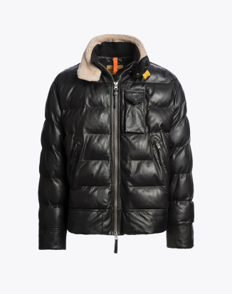 남성 가죽 재킷 지안 레더-BLACK (25WMPMJKLE03PJ0541)