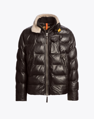 남성 가죽 재킷 지안 레더-CHESTNUT (25WMPMJKLE03PJ0573)