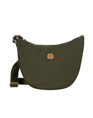 엑스백 하프문 스몰 숄더백 올리브