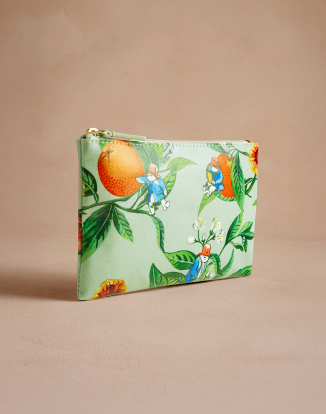 지퍼 펄스 파우치 - 가든 패딩턴 오렌지
