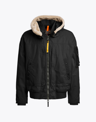 남성 다운 후드 보머 재킷 골드 B-BLACK (25WMPMJKHW01PJ0541)