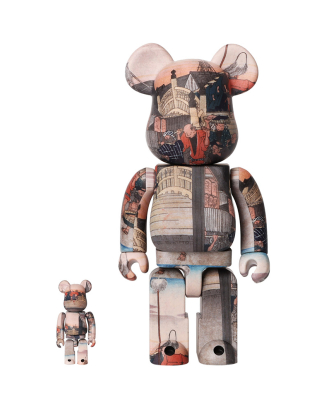 400%+100% BEARBRICK Utagawa Hiroshige 