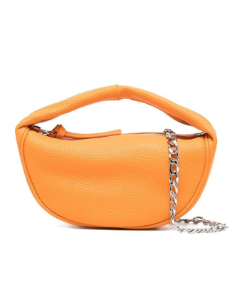 베이비 쿠시 오렌지 플랫 그레인 레더