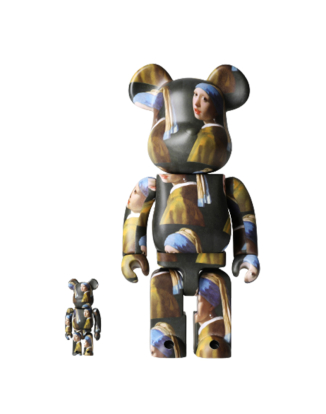 400%+100% BEARBRICK JOHANNES VERMEER「GIRL WITH A PEARL EARRING」