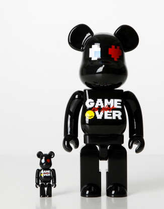 400%+100% BEARBRICK PAC-MAN × GRAFFLEX × 9090 × S.H.I.P&crew