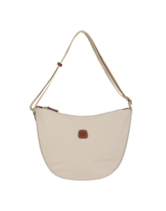 엑스백 하프문 스몰 숄더백 베이지