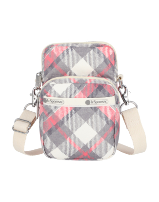 클래식 미니 폰 백 심리스 타탄