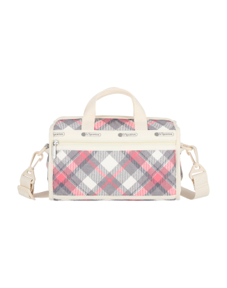 클래식 미니 더플 크로스바디 심리스 타탄