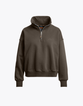 여성 하프집업 스웻셔츠 젠다야-EARTH BROWN (25WMPWFLEY32PJ0109)