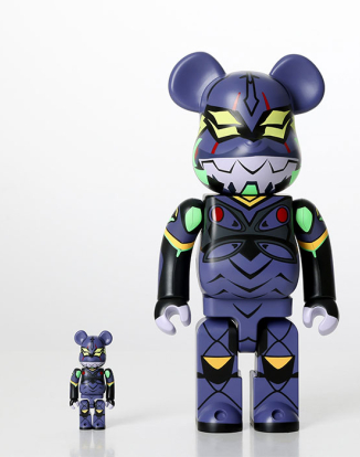 400%+100%BEARBRICK Evangelion Eva13 (New Paint Ver.)