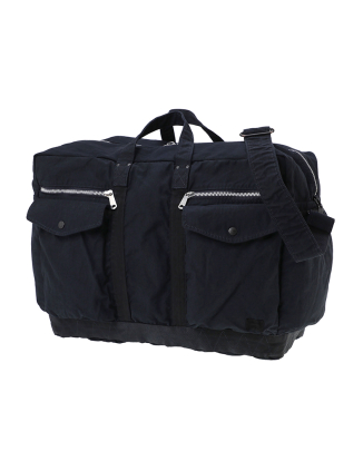 CRAG 2WAY BOSTON BAG(L)-NAVY/BLUE