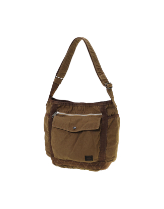 CRAG SHOULDER BAG(L)-BEIGE