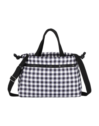 클래식 시티 드로우스트링 업타운 깅엄 크로스백 [1084.LC98]