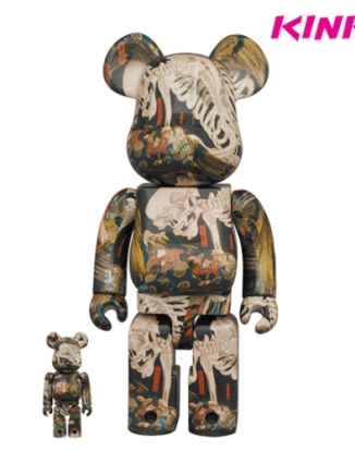 400%+100% BEARBRICK UTAGAWA KUNIYOSHI 