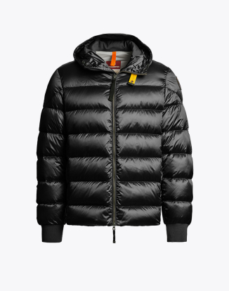 남성 경량 후드 다운 자켓 퍼렐-BLACK (25WMPMPUSX13PJ0541)