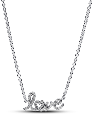 스파클링 핸드리튼 러브 콜리어 네크리스