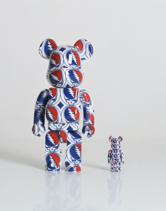 400%+100% BEARBRICK GRATEFUL DEAD (STEAL YOUR FACE)