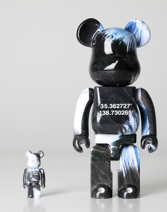 400%+100% BEARBRICK BENJAMIN GRANT「OVERVIEW」FUJI