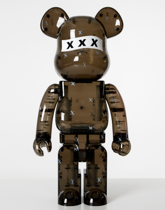 1000% BEARBRICK GOD SELECTIONXXX BLACKCLEAR